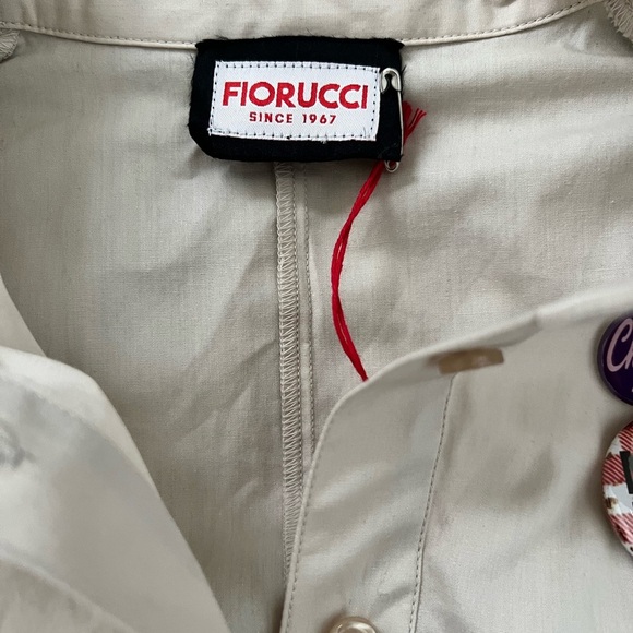 Fiorucci Cream Button-Up Romper Size 42 IT/ 6 US Elastic waist Cotton NWT - Picture 11 of 12